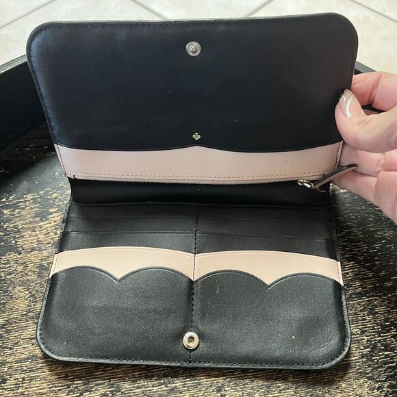 Kate Spade New York Nadine Medium Flap Shoulder Bag  Kate Spade‎ Nadine Medium Clutch Wallet Black